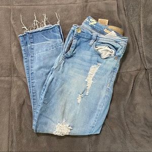 ⚡️Distressed Stretch Boyfriend Jeans⚡️